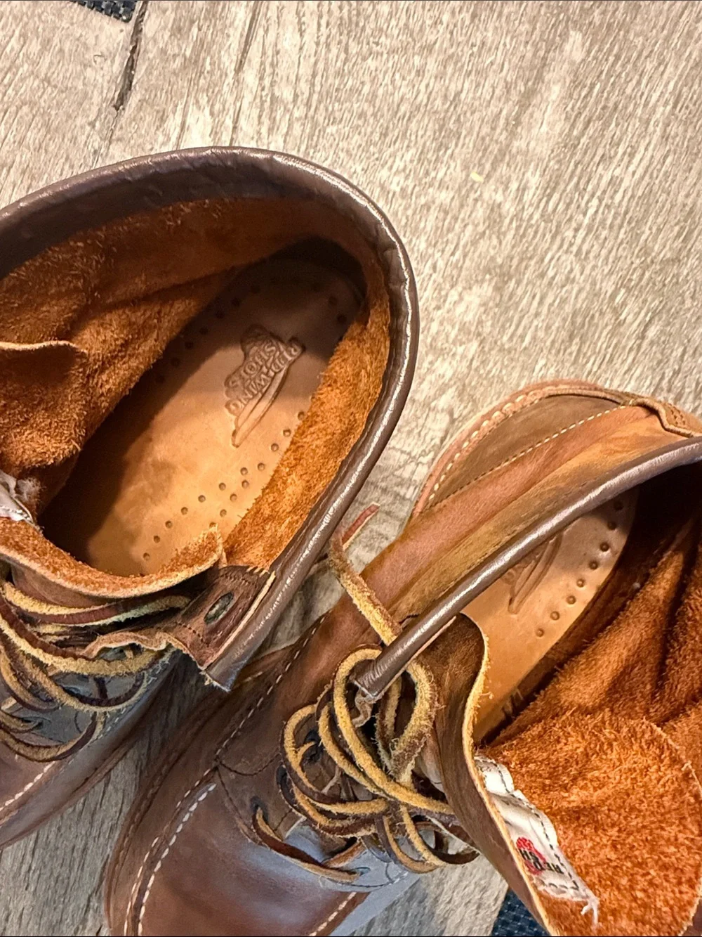 Red Wing Heritage Classic Moc 1907 Copper Rough & Tough Boots Size 10.5 USA
